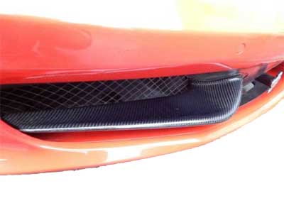 Moustache Pare-choc Ferrari 458 Italia Spider Carbone